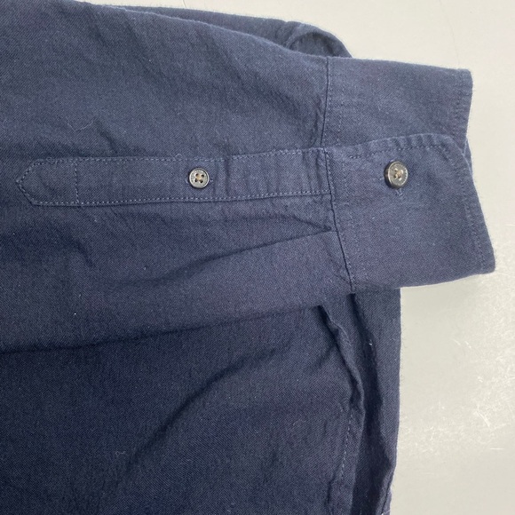 Mens H&M L.O.G.G. Label of Graded Goods Long Sleeve Button Down Black Shirt Sz M - Picture 6 of 9